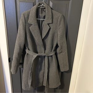 H&M Women's Gray Trench Coat